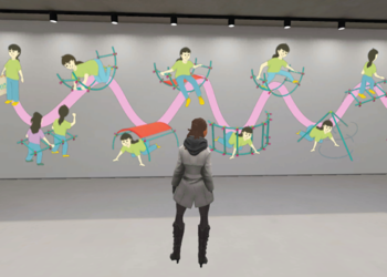 Bilgi öğrencileri tasarımlarını metaverse’de sergiledi