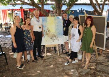 1. Mezitli resim çalıştayı başladı