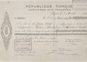 Cumhuriyet tarihinin ilk borç senedi   açık artırma ile satışa çıktı!