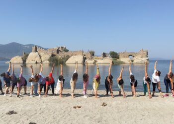 Kapıkırı’nın muhteşem atmosferinde ve Bafa gölü manzarasında yoga