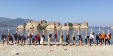 Kapıkırı’nın muhteşem atmosferinde ve Bafa gölü manzarasında yoga