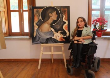 Genç ressam İlayda Metan’ın eserleri sanatseverlere buluştu