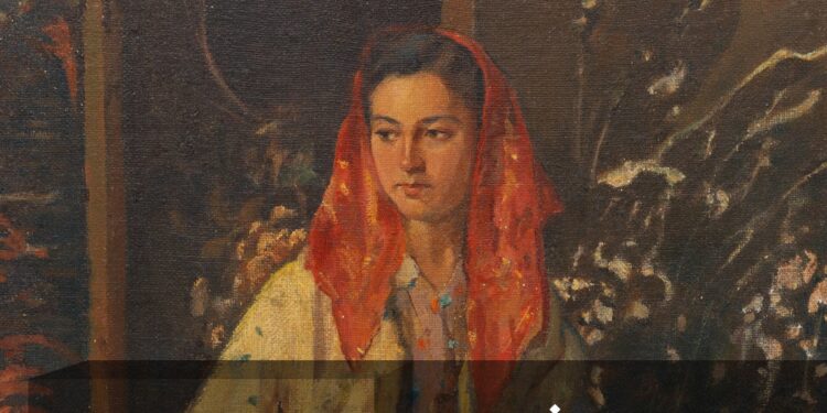 Türkiye İş Bankası Resim Heykel Müzesi’nde mavi şalvarlı kız dile geliyor