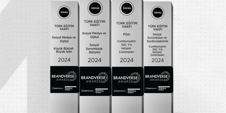 Türk Eğitim Vakfı,  Brandverse Awards’tan dört ödülle döndü