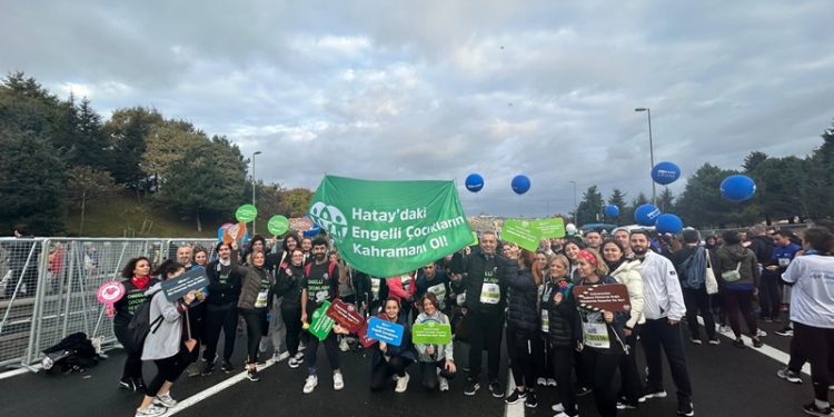 Gönüllü koşucular Hatay’daki Engelli Çocukların Kahramanı oldu
