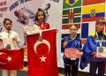 Konya Büyükşehir Belediyesporlu Fatma Azra Kurt Balkan Şampiyonu oldu