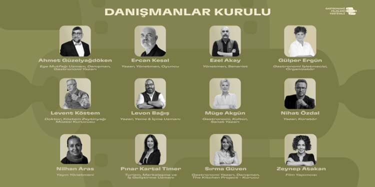 Uluslararası Urla Gastronomi film festivali’nin danışmanlar kurulu’nda birbirinden değerli isimler yer alıyor