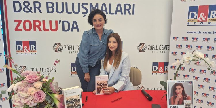 Ünlü isimler F unda Karayel’in  imza gününde bir araya geldi