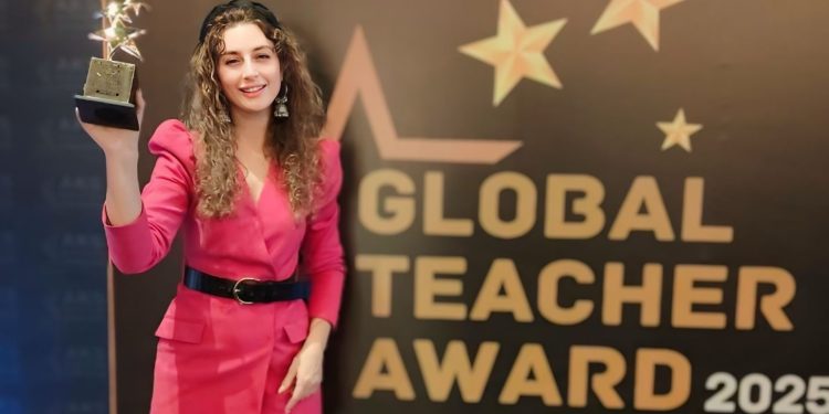 Öğretmeni Filiz Balçık Taç, Global Teacher Award 2025’e Layık görüldü