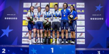 200 Turluk kadınlar madison yarışında zirve Belçika’nın